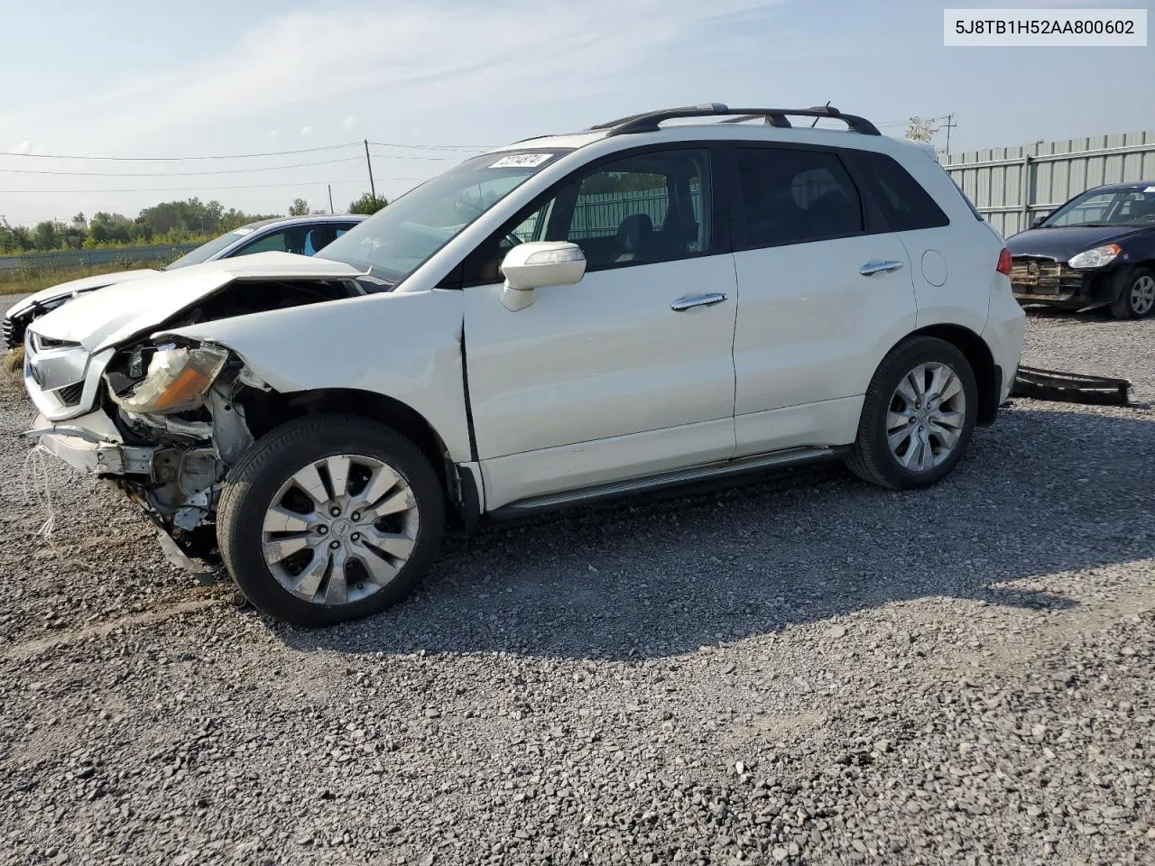 2010 Acura Rdx Technology VIN: 5J8TB1H52AA800602 Lot: 72314874