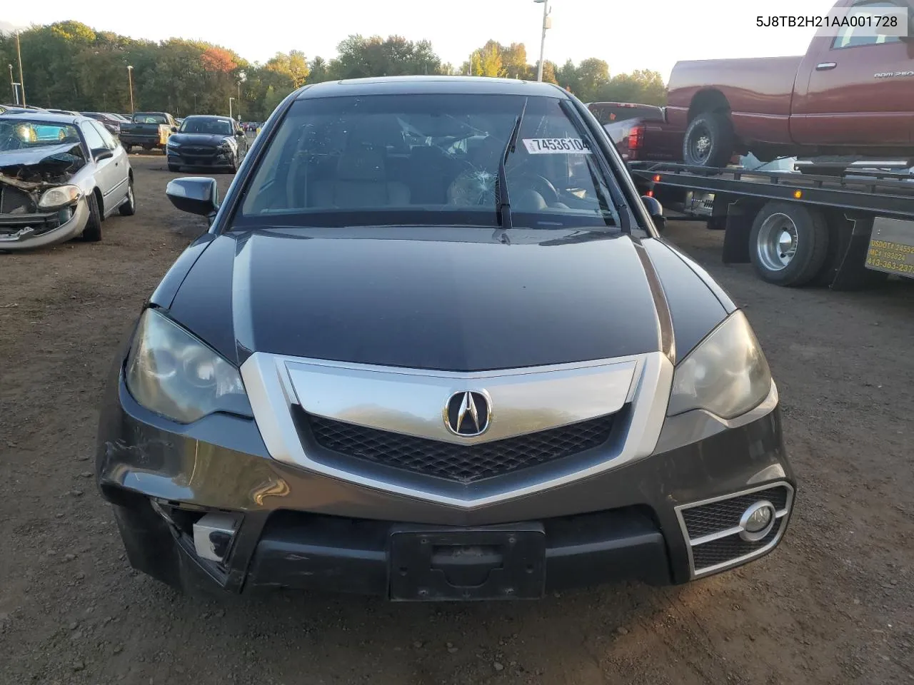 2010 Acura Rdx VIN: 5J8TB2H21AA001728 Lot: 74536104