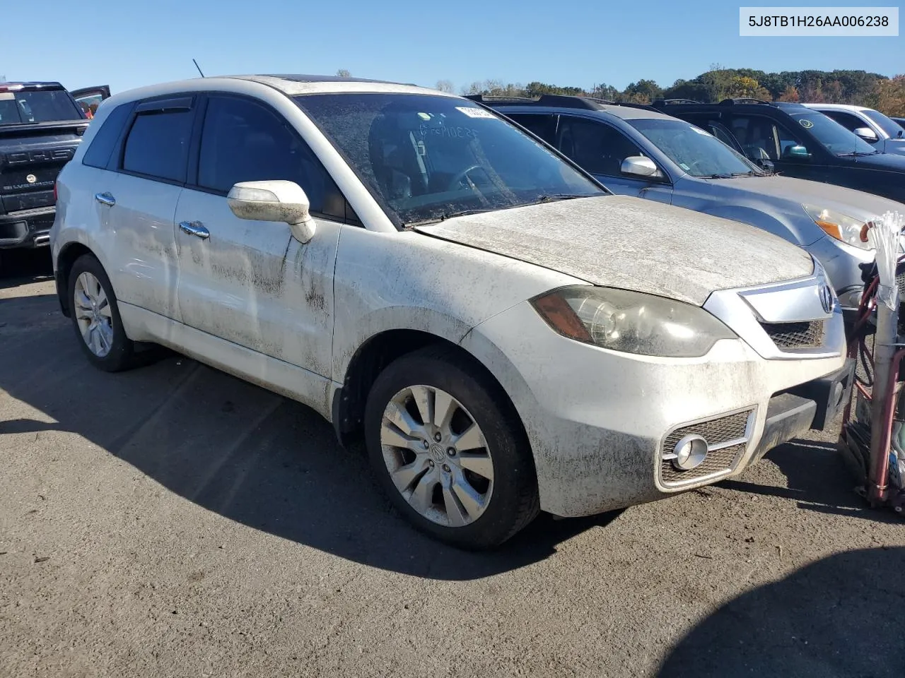 2010 Acura Rdx VIN: 5J8TB1H26AA006238 Lot: 75301934