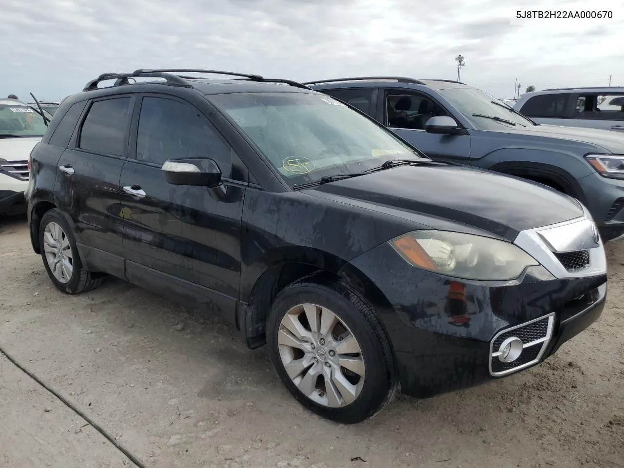 2010 Acura Rdx VIN: 5J8TB2H22AA000670 Lot: 76043544