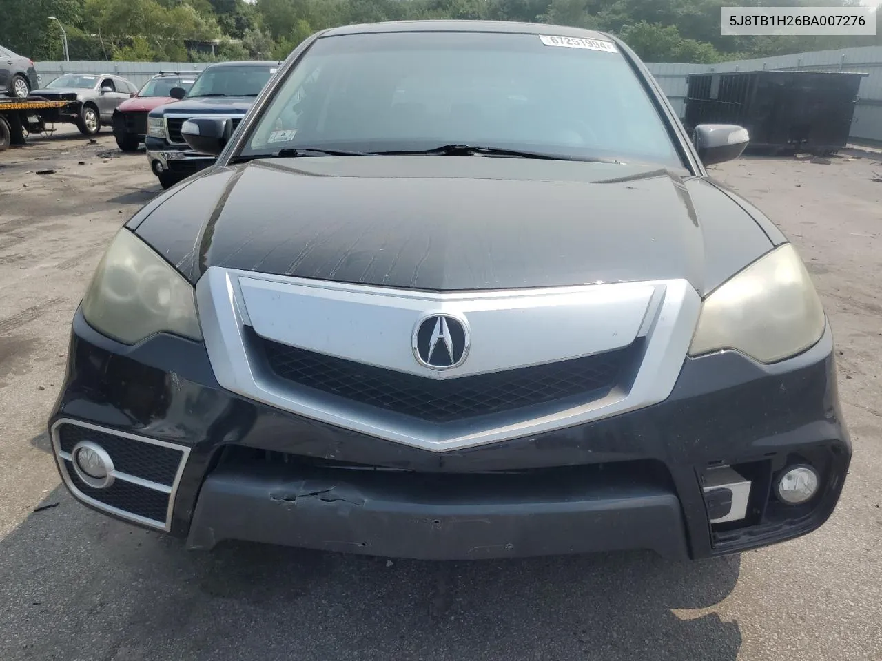 2011 Acura Rdx VIN: 5J8TB1H26BA007276 Lot: 67251994