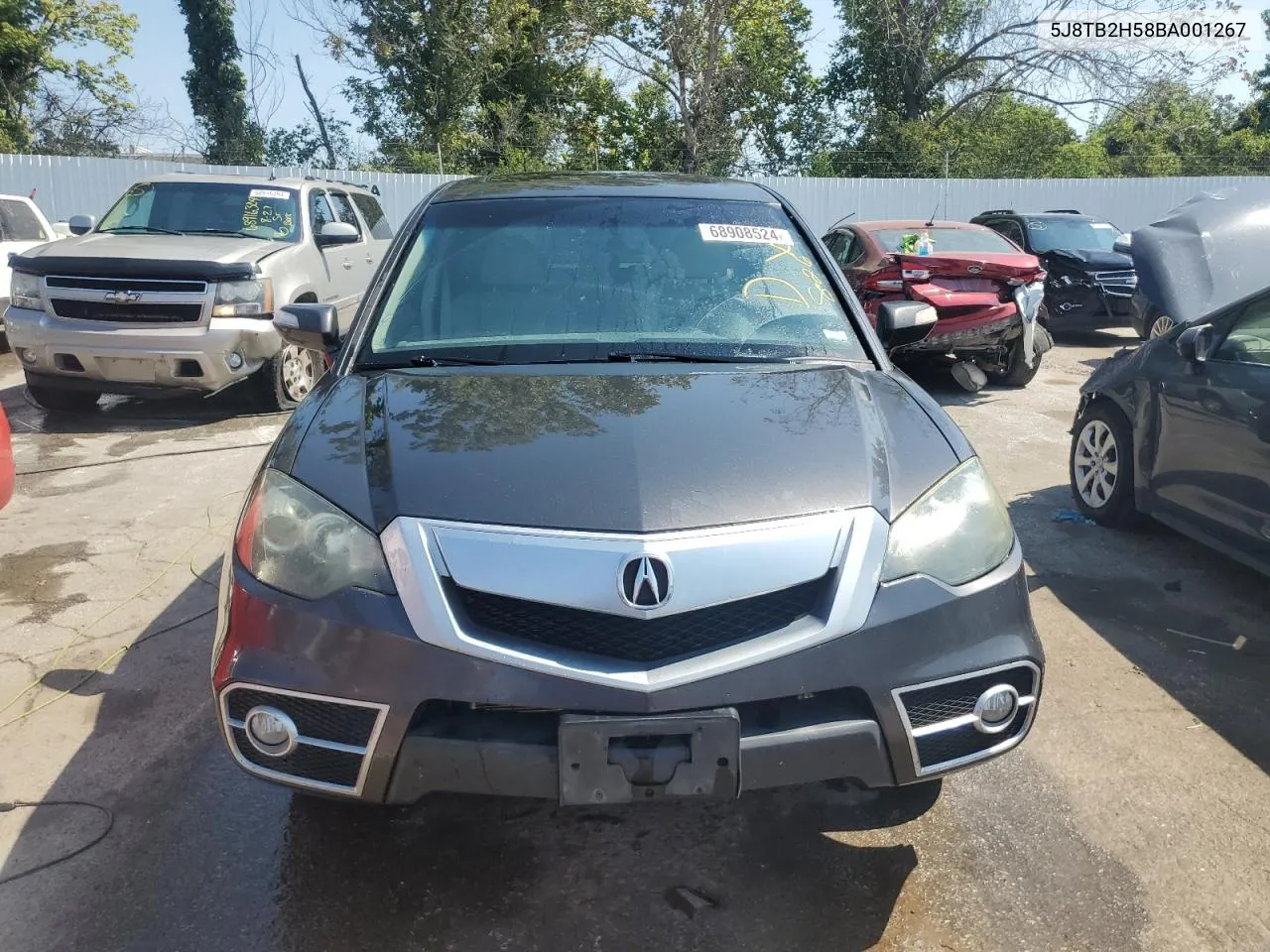 2011 Acura Rdx Technology VIN: 5J8TB2H58BA001267 Lot: 68908524