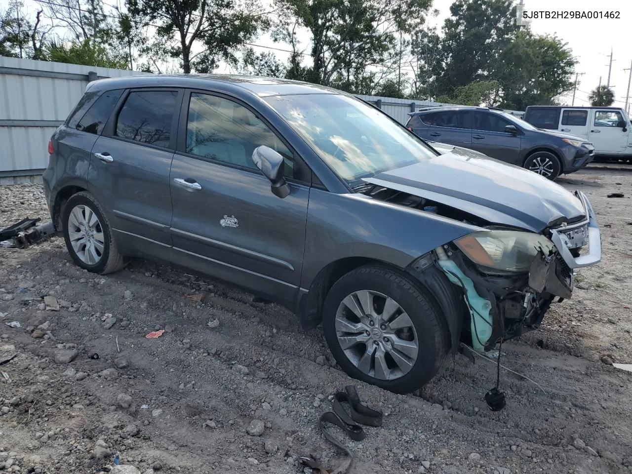 2011 Acura Rdx VIN: 5J8TB2H29BA001462 Lot: 71964524