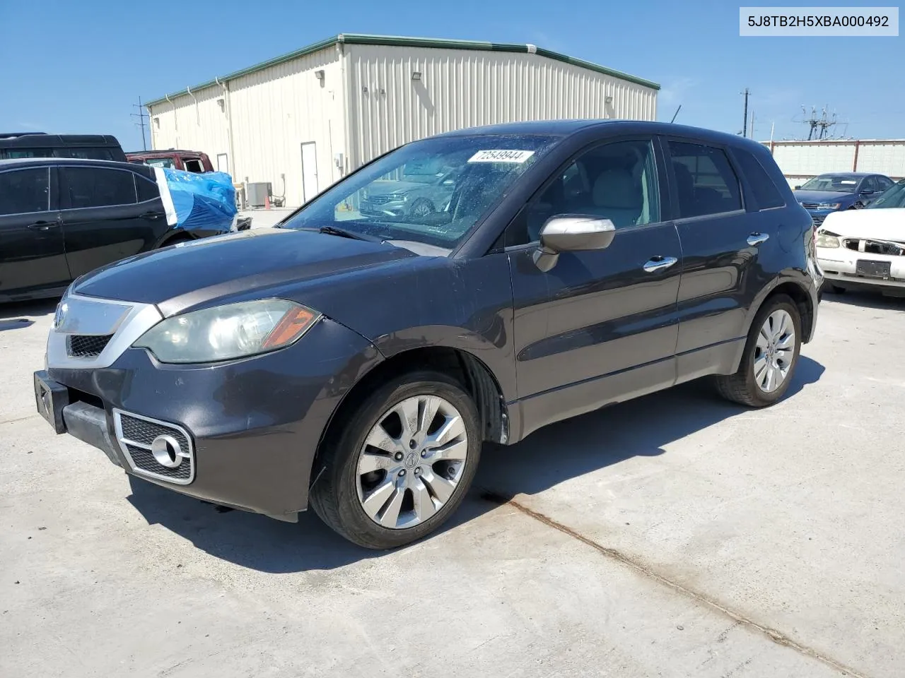 2011 Acura Rdx Technology VIN: 5J8TB2H5XBA000492 Lot: 72549944