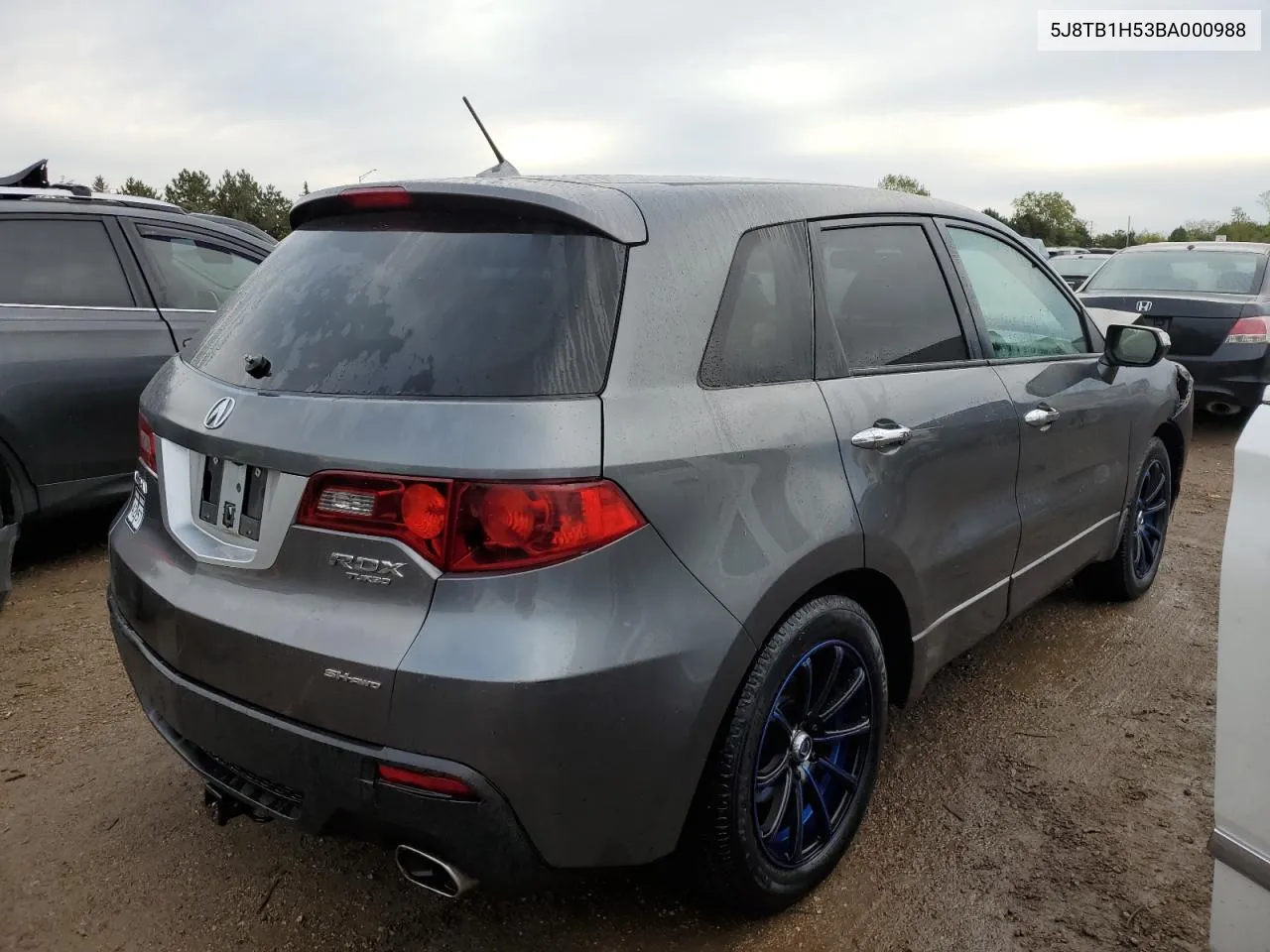 2011 Acura Rdx Technology VIN: 5J8TB1H53BA000988 Lot: 72973054