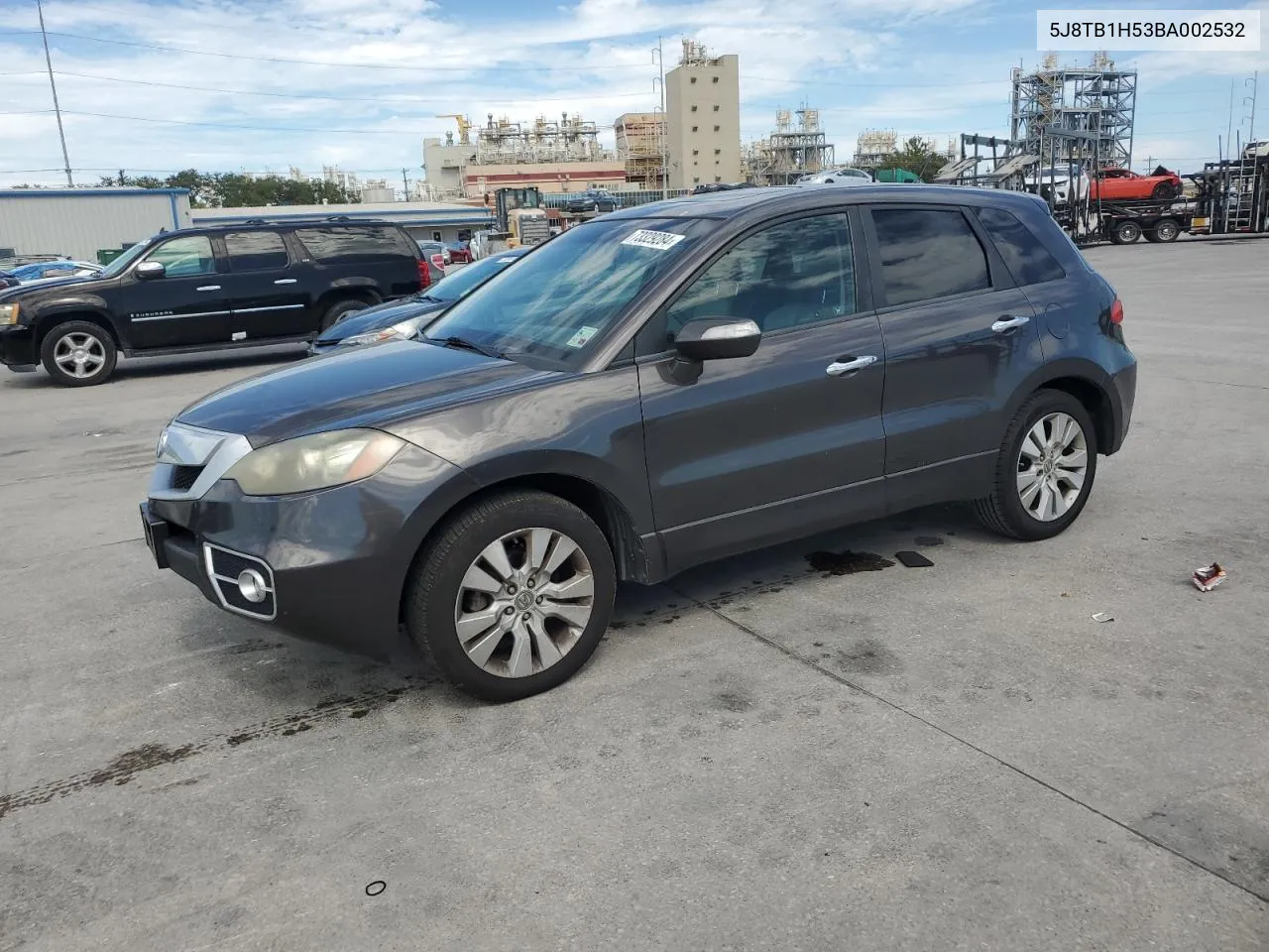 2011 Acura Rdx Technology VIN: 5J8TB1H53BA002532 Lot: 73329284