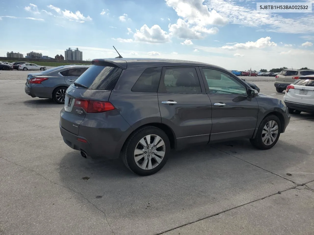 2011 Acura Rdx Technology VIN: 5J8TB1H53BA002532 Lot: 73329284