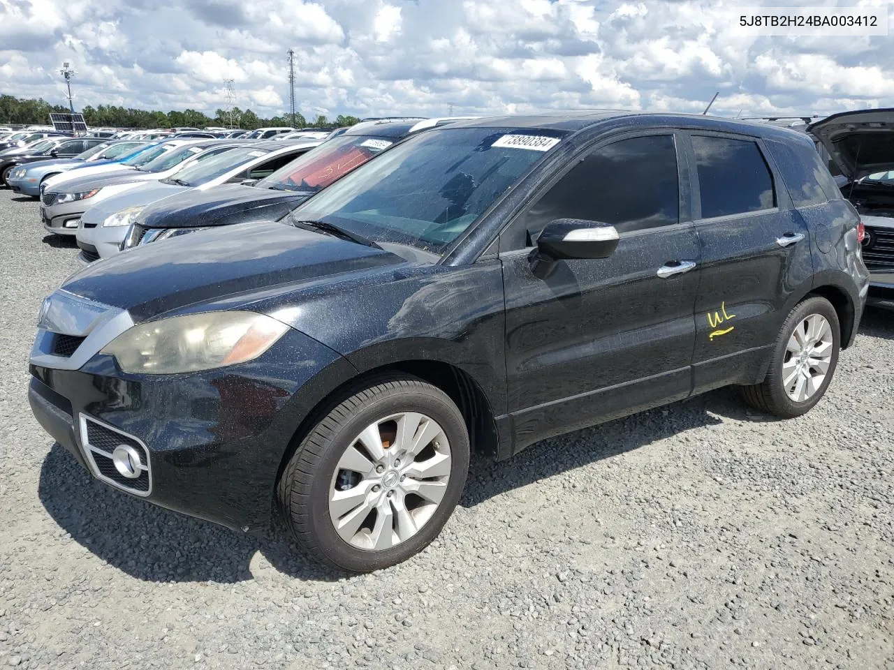 2011 Acura Rdx VIN: 5J8TB2H24BA003412 Lot: 73890384