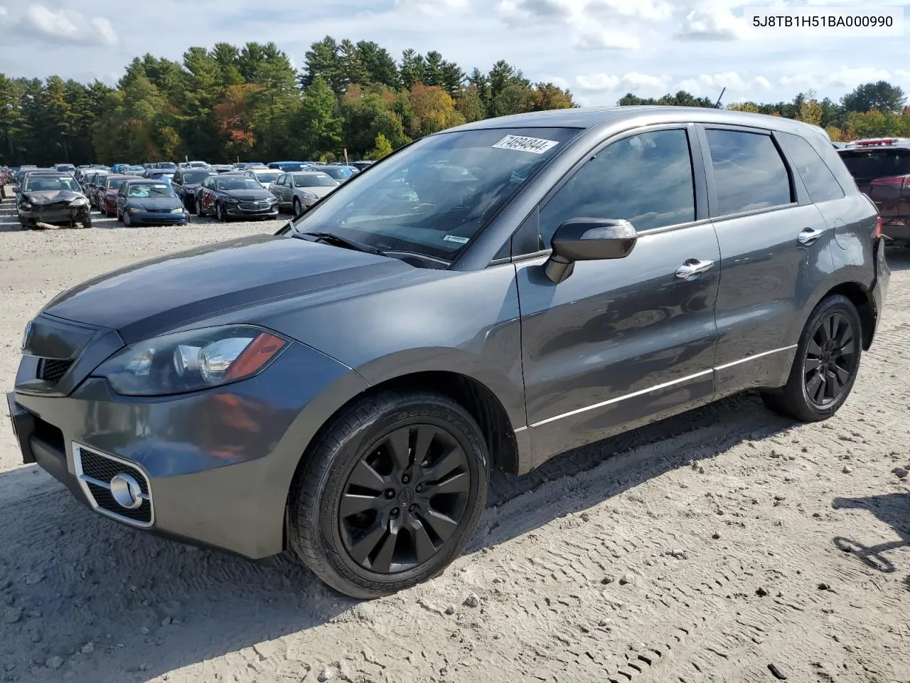 2011 Acura Rdx Technology VIN: 5J8TB1H51BA000990 Lot: 74694844