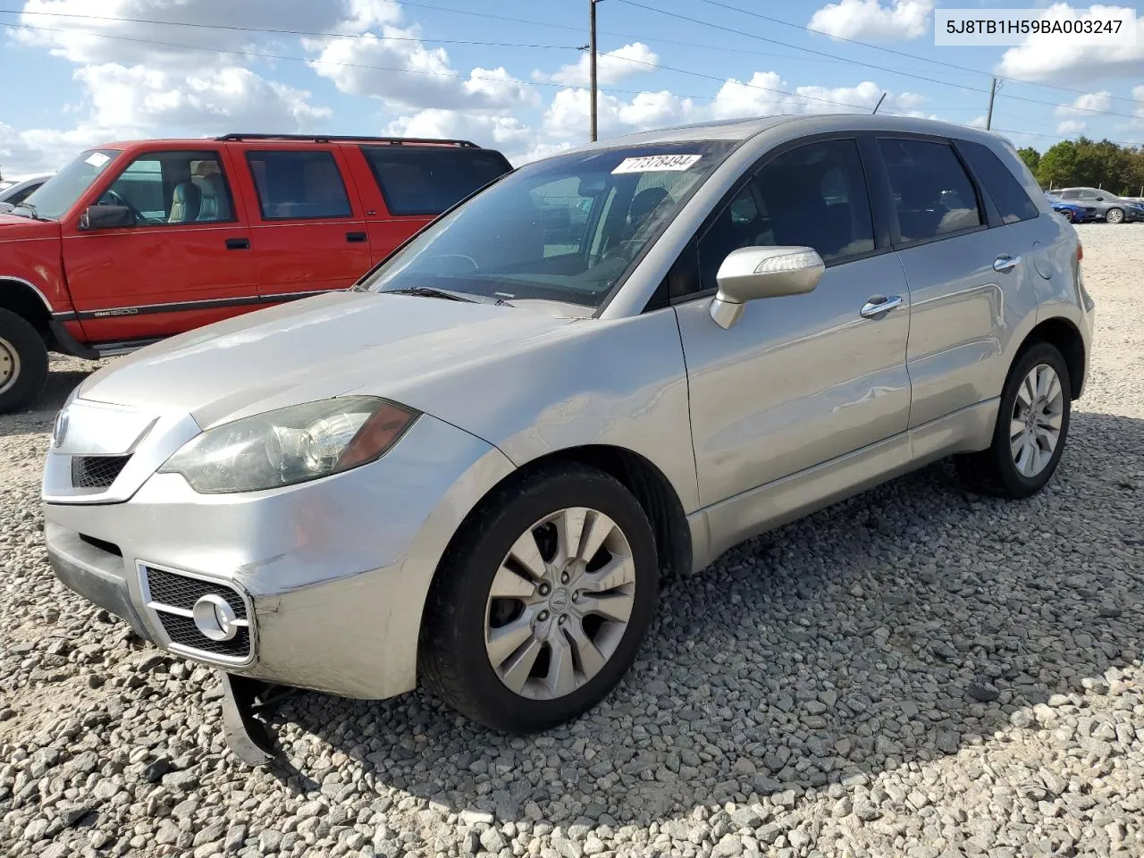 2011 Acura Rdx Technology VIN: 5J8TB1H59BA003247 Lot: 77378494