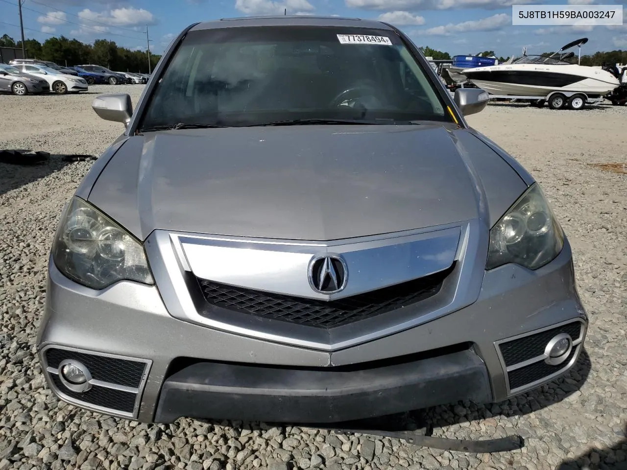 2011 Acura Rdx Technology VIN: 5J8TB1H59BA003247 Lot: 77378494