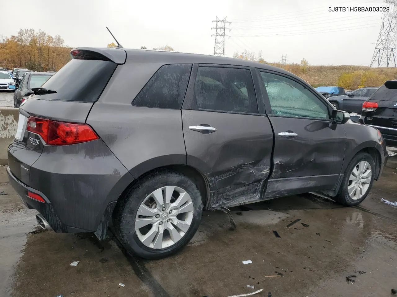 2011 Acura Rdx Technology VIN: 5J8TB1H58BA003028 Lot: 78211324