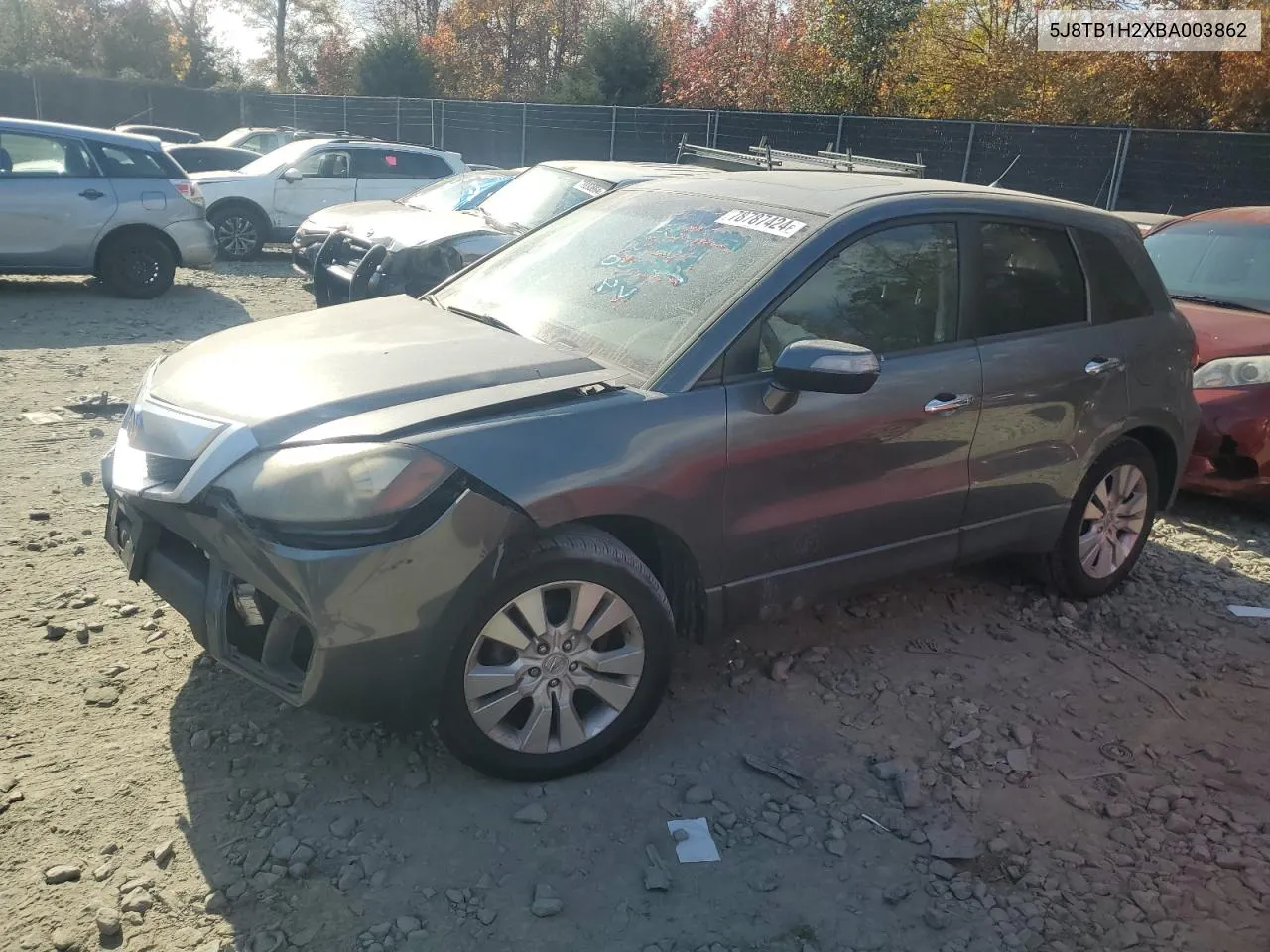 2011 Acura Rdx VIN: 5J8TB1H2XBA003862 Lot: 78787424