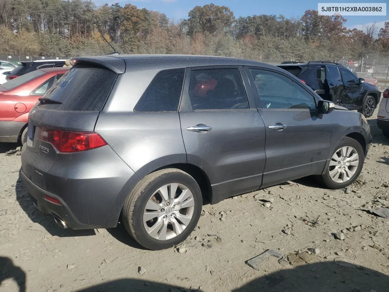 2011 Acura Rdx VIN: 5J8TB1H2XBA003862 Lot: 78787424