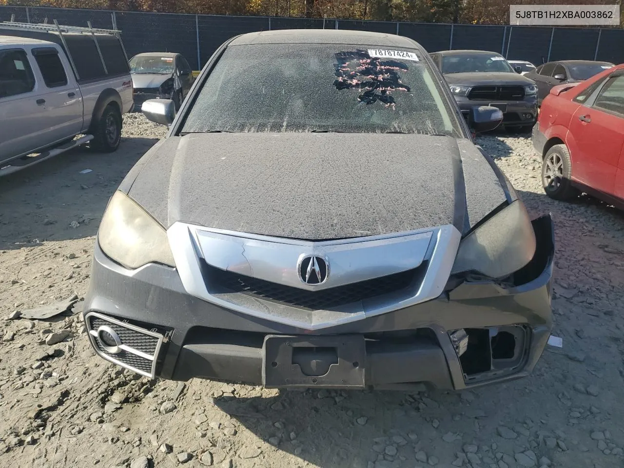 2011 Acura Rdx VIN: 5J8TB1H2XBA003862 Lot: 78787424