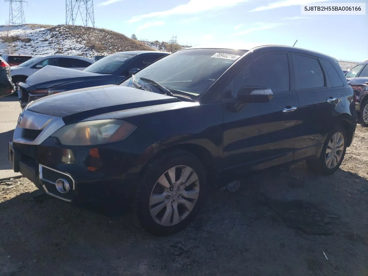 2011 Acura Rdx Technology VIN: 5J8TB2H55BA006166 Lot: 78945214