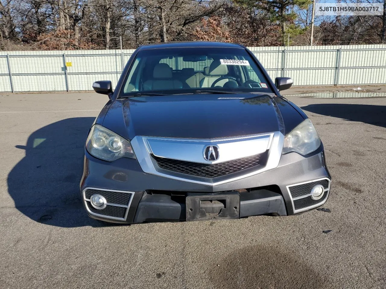 2011 Acura Rdx Technology VIN: 5J8TB1H59BA003717 Lot: 80330294