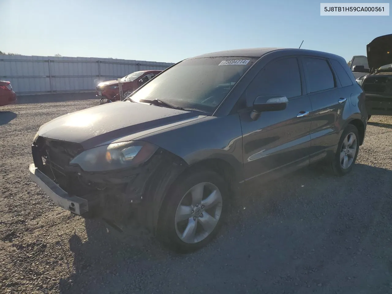 2012 Acura Rdx Technology VIN: 5J8TB1H59CA000561 Lot: 75694714