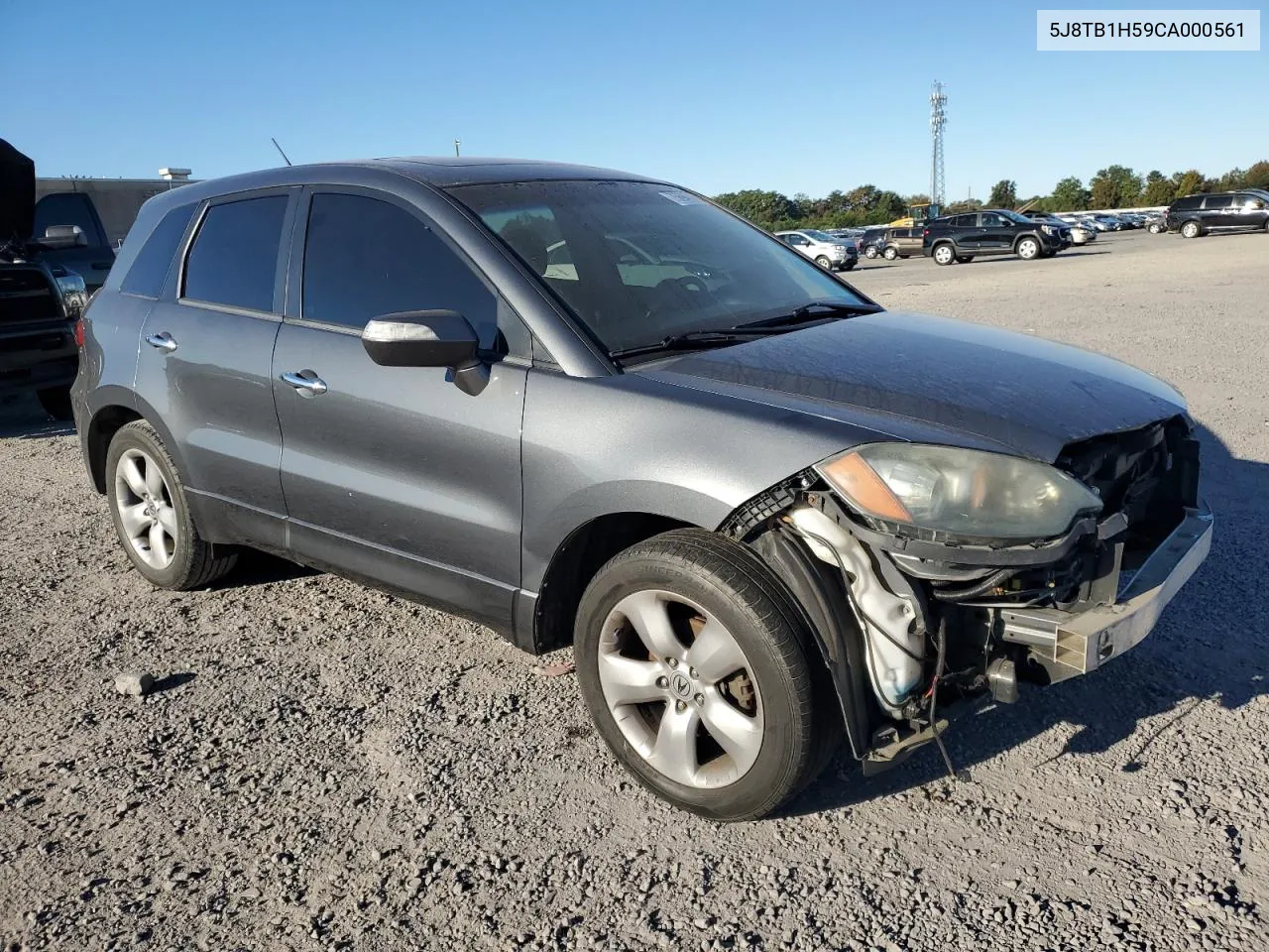 2012 Acura Rdx Technology VIN: 5J8TB1H59CA000561 Lot: 75694714