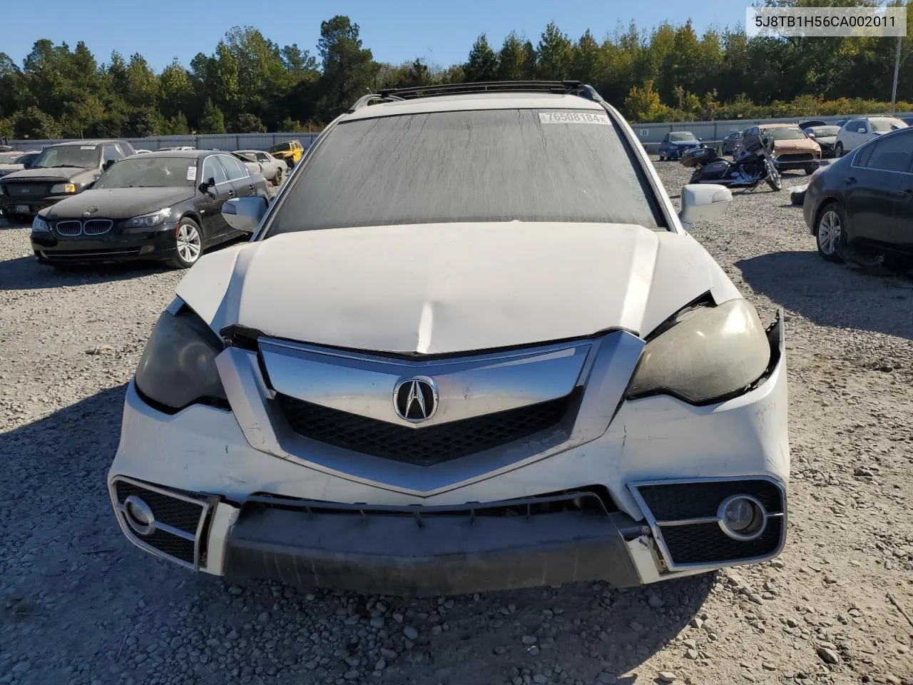 2012 Acura Rdx Technology VIN: 5J8TB1H56CA002011 Lot: 76508184