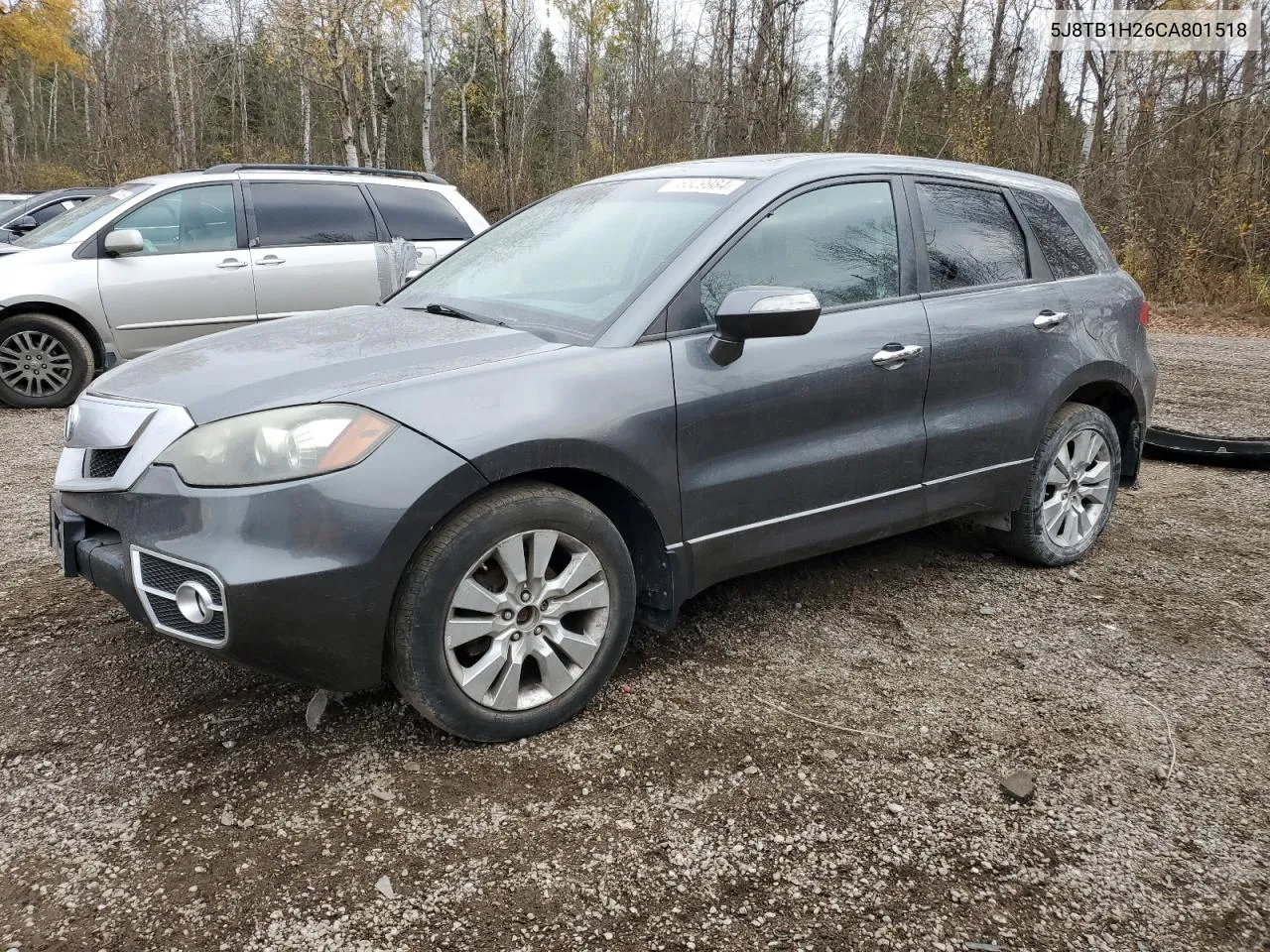 2012 Acura Rdx VIN: 5J8TB1H26CA801518 Lot: 76529984