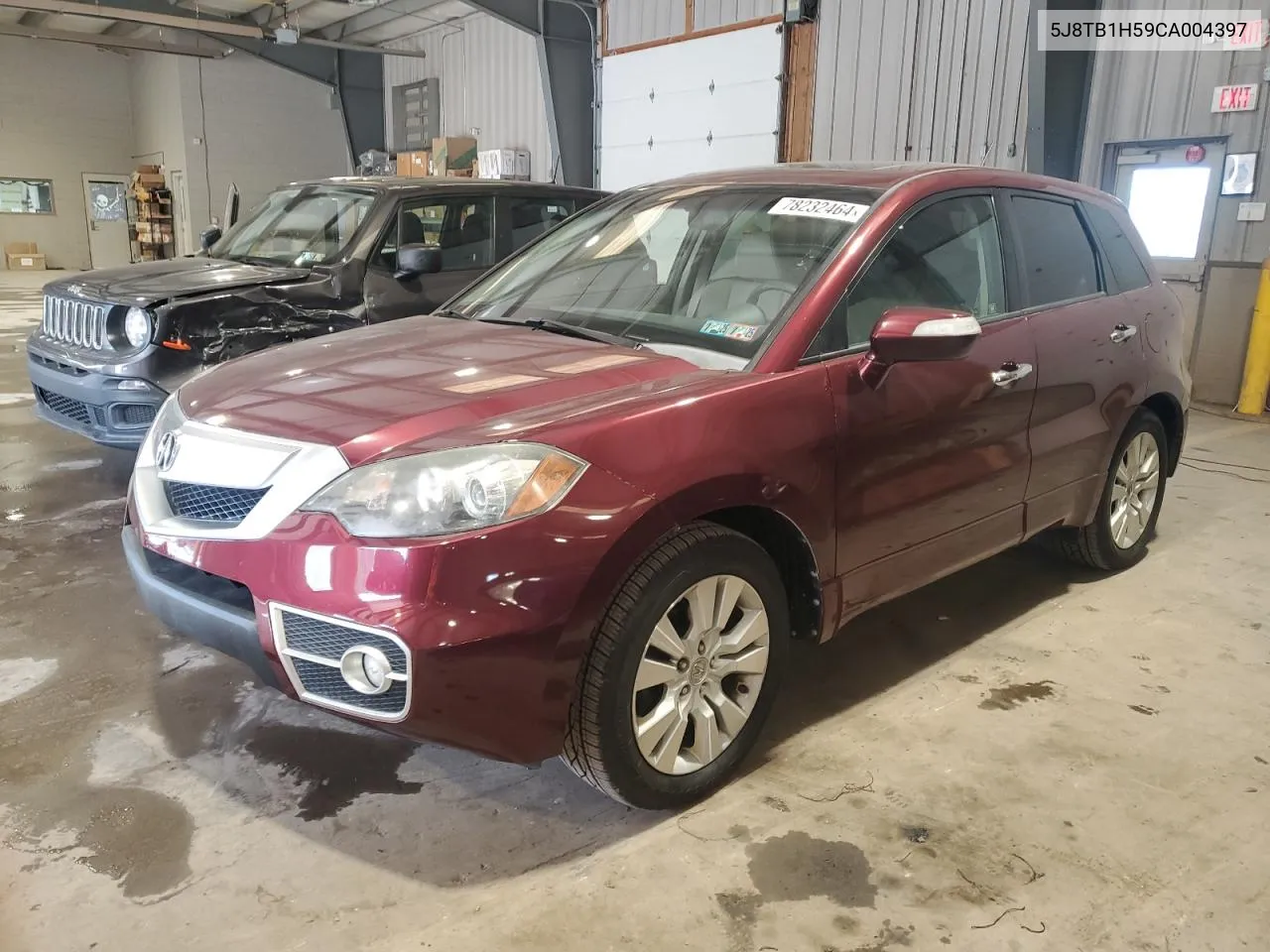 2012 Acura Rdx Technology VIN: 5J8TB1H59CA004397 Lot: 78232464