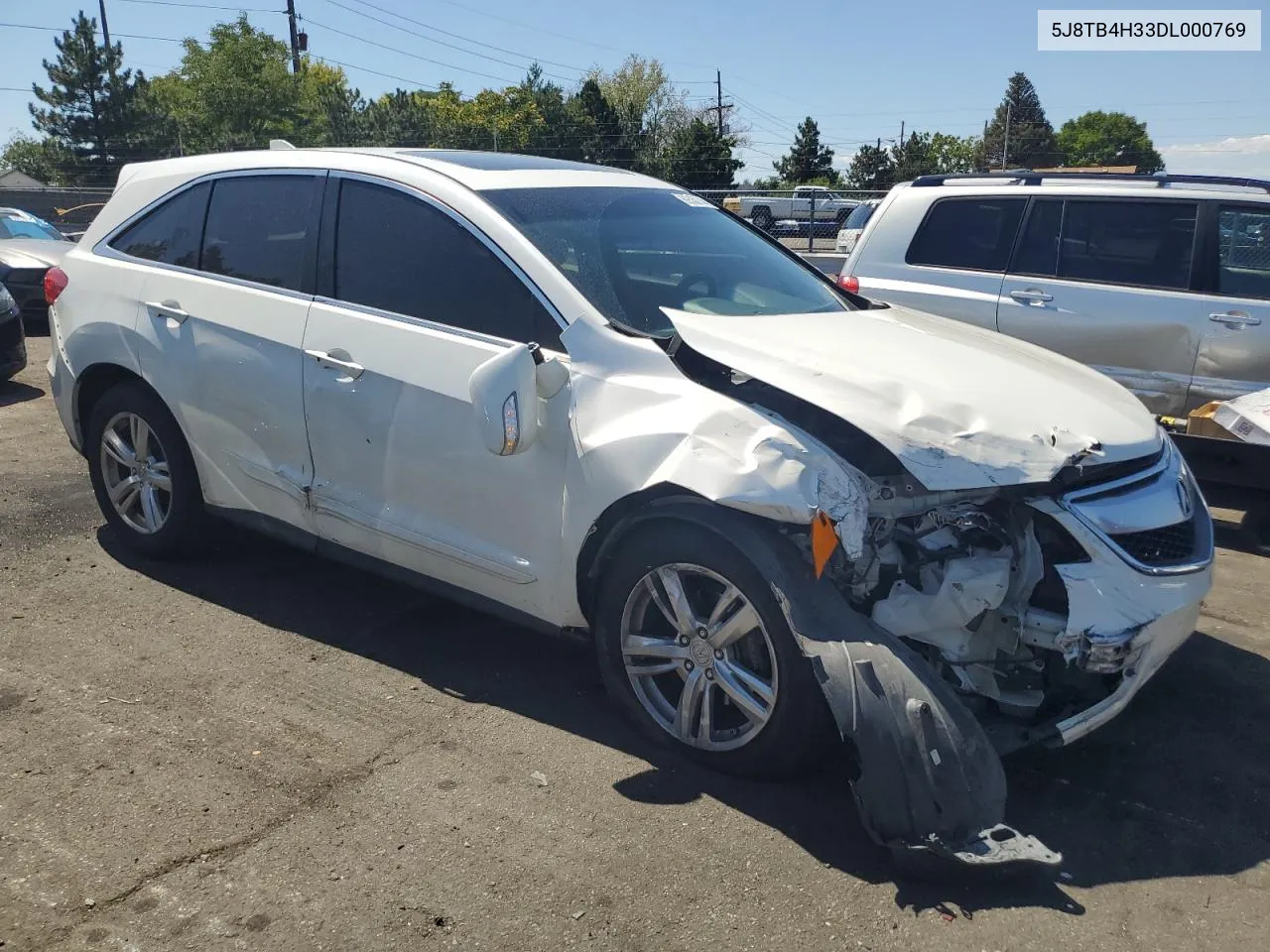 2013 Acura Rdx VIN: 5J8TB4H33DL000769 Lot: 69330744