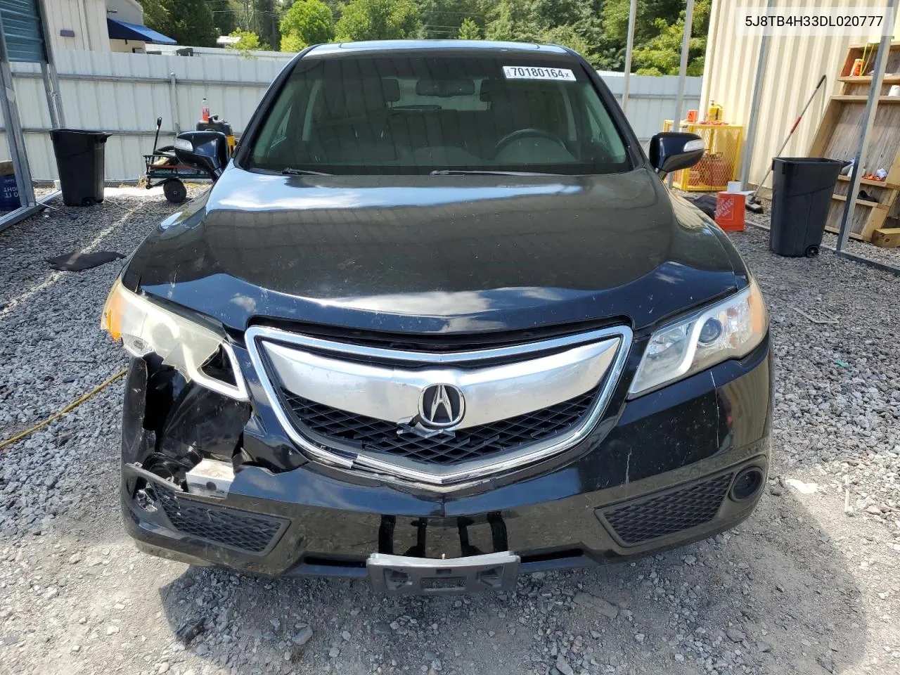 2013 Acura Rdx VIN: 5J8TB4H33DL020777 Lot: 70180164