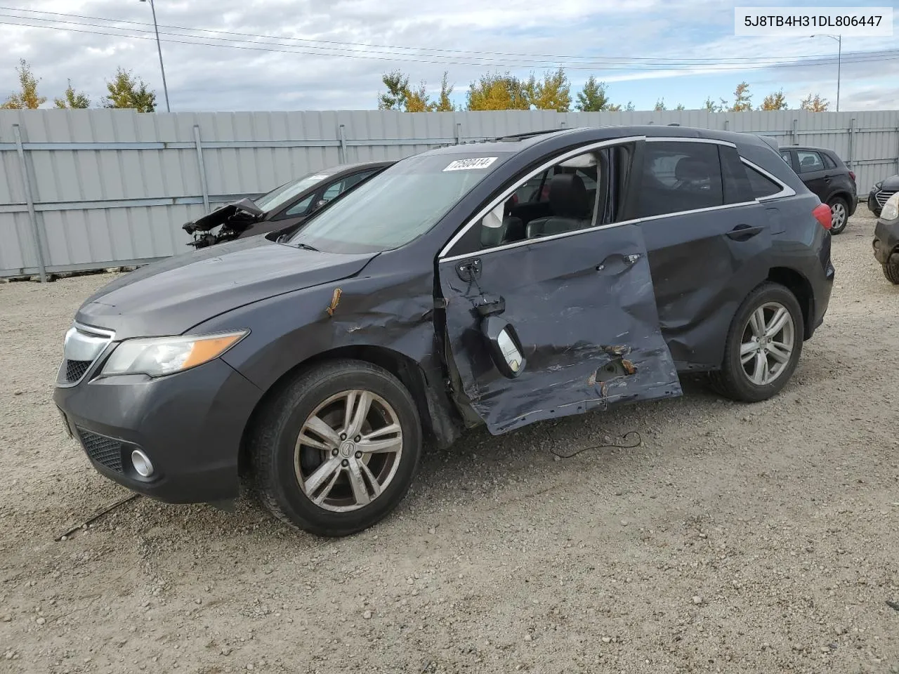 2013 Acura Rdx VIN: 5J8TB4H31DL806447 Lot: 72500414