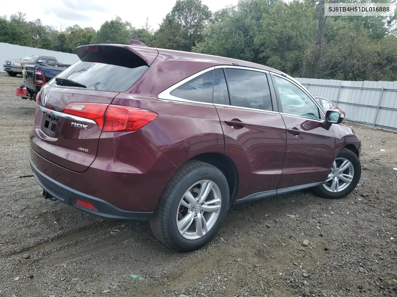 2013 Acura Rdx Technology VIN: 5J8TB4H51DL016888 Lot: 72895384