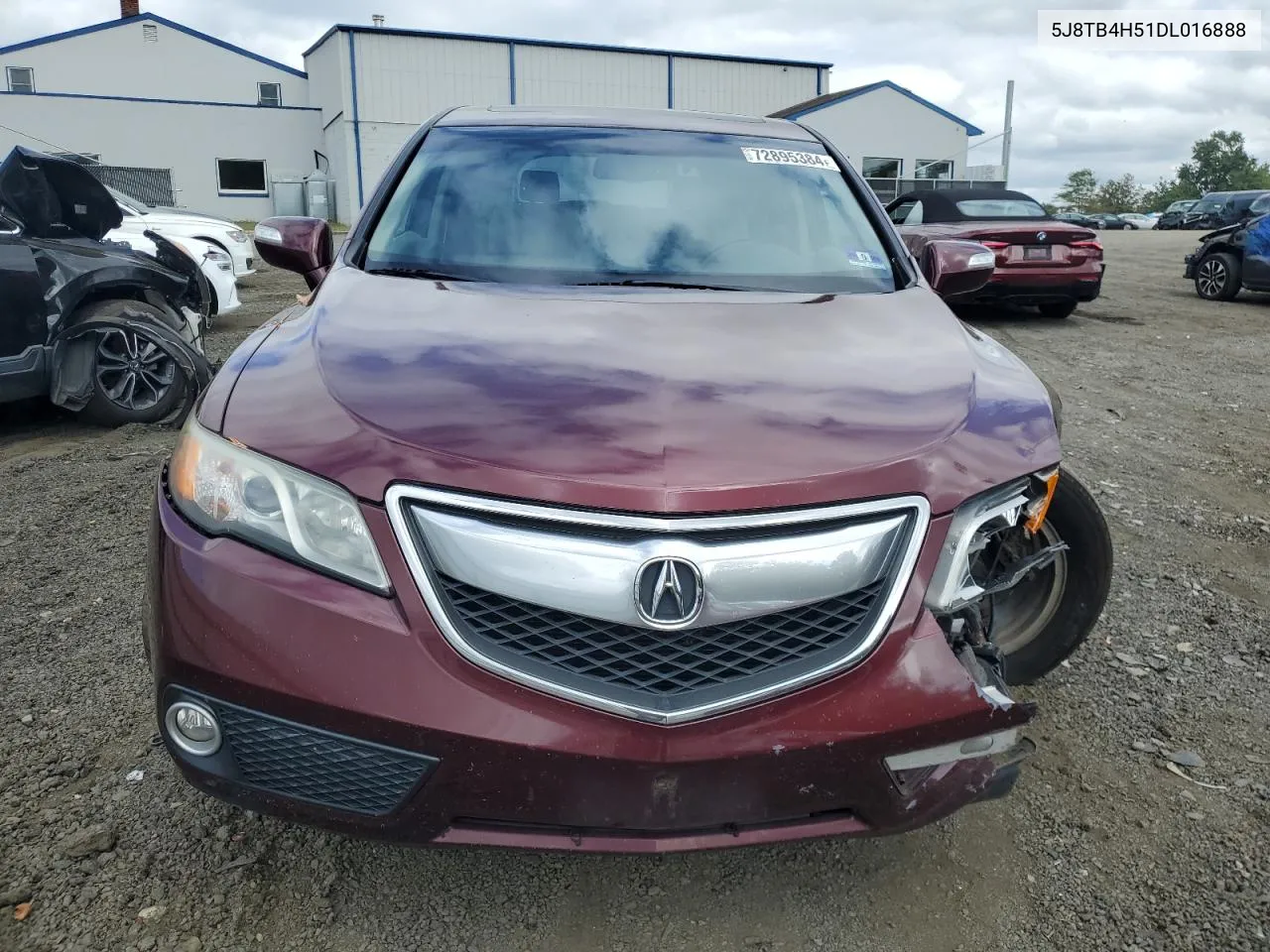 2013 Acura Rdx Technology VIN: 5J8TB4H51DL016888 Lot: 72895384