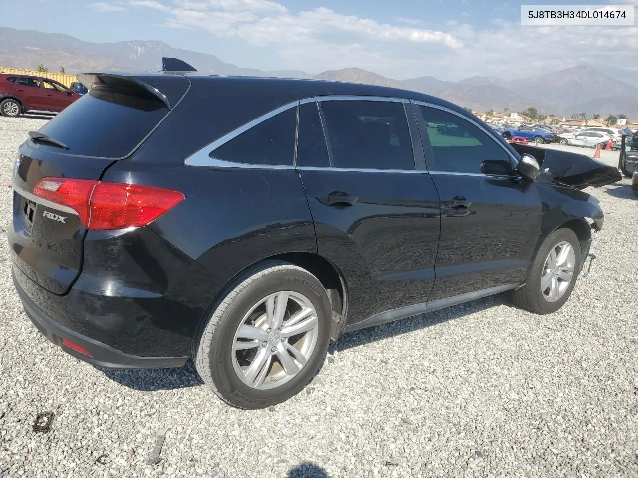 2013 Acura Rdx VIN: 5J8TB3H34DL014674 Lot: 74388754