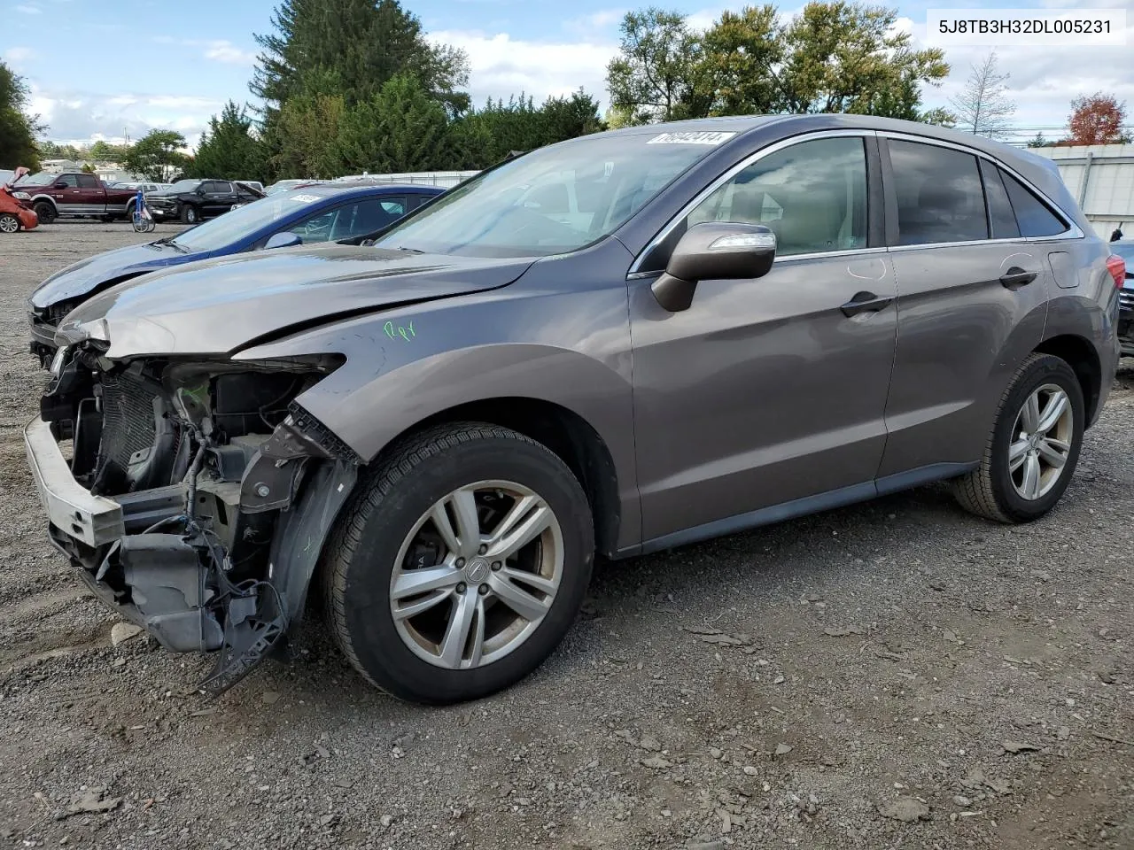 2013 Acura Rdx VIN: 5J8TB3H32DL005231 Lot: 76042414