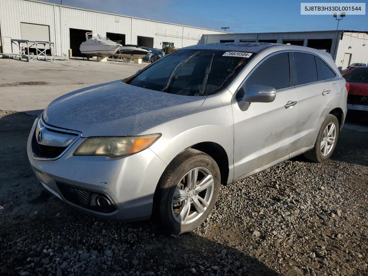 2013 Acura Rdx VIN: 5J8TB3H33DL001544 Lot: 78828584