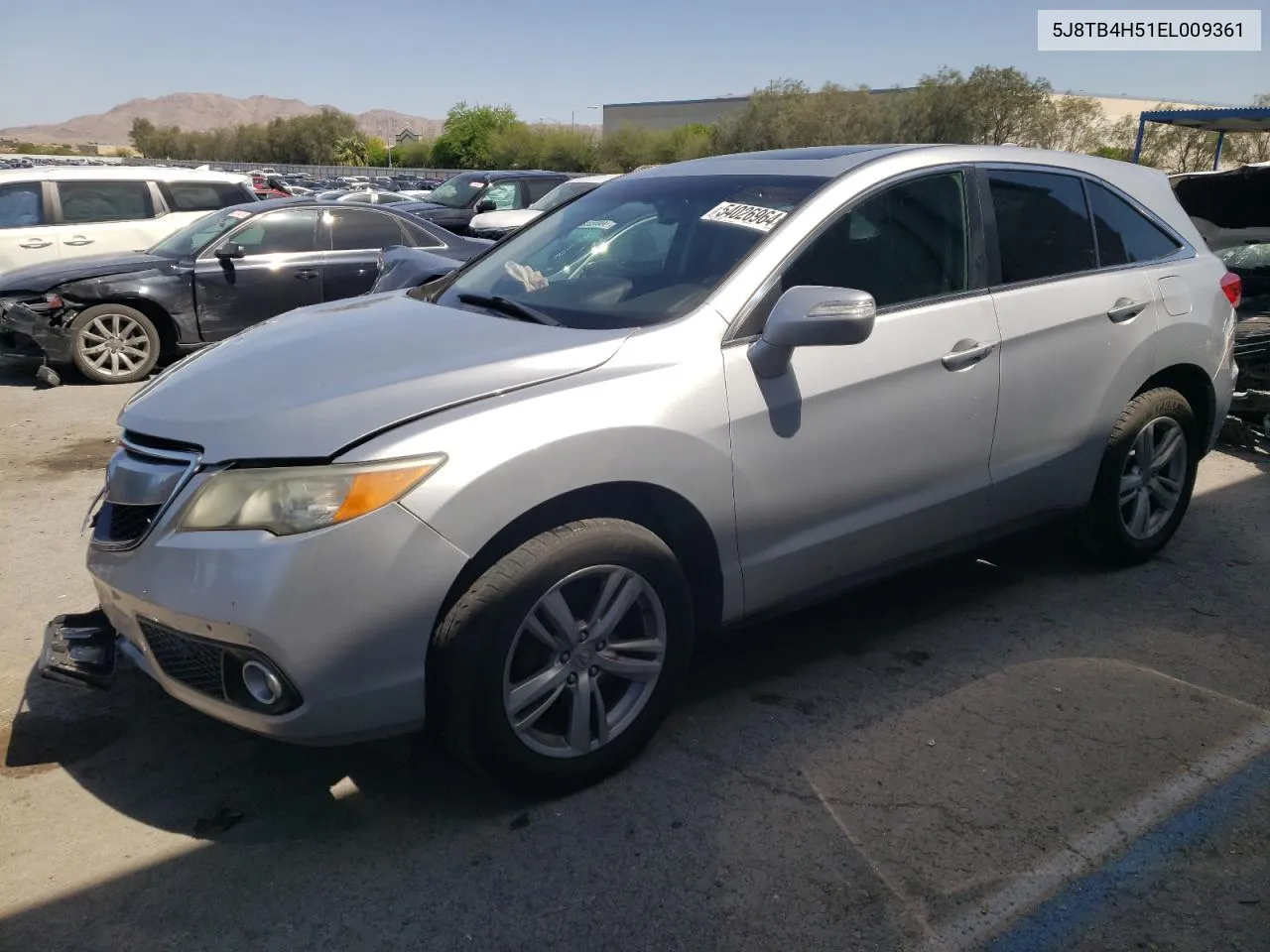 2014 Acura Rdx Technology VIN: 5J8TB4H51EL009361 Lot: 54026964