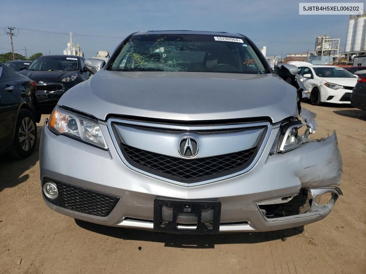 2014 Acura Rdx Technology VIN: 5J8TB4H5XEL006202 Lot: 55280994