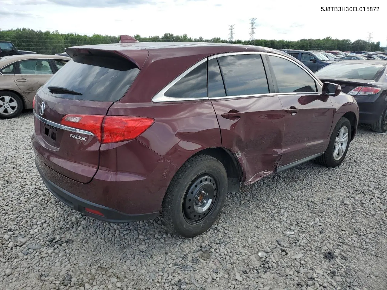 2014 Acura Rdx VIN: 5J8TB3H30EL015872 Lot: 56887354