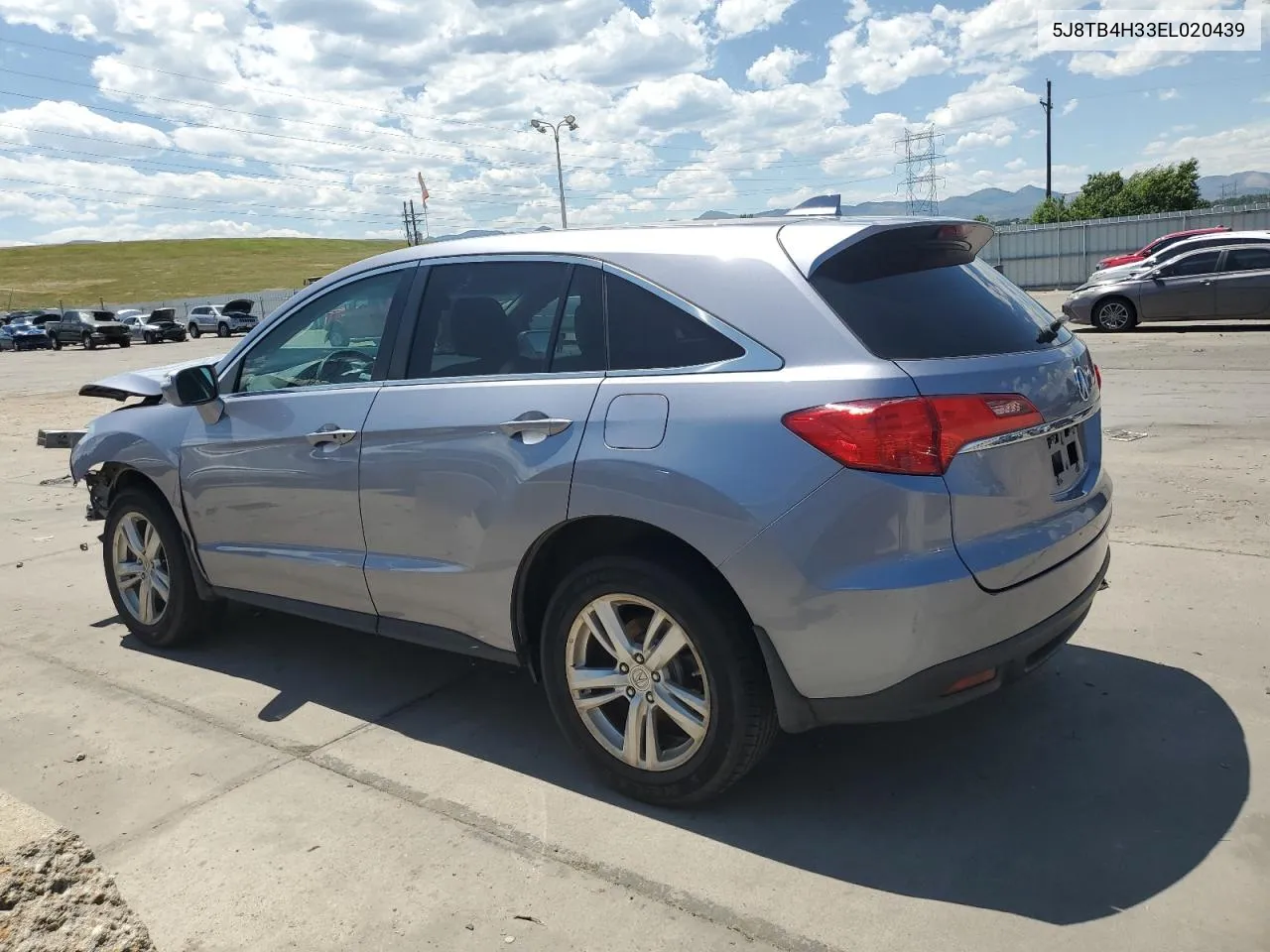 2014 Acura Rdx VIN: 5J8TB4H33EL020439 Lot: 59375034