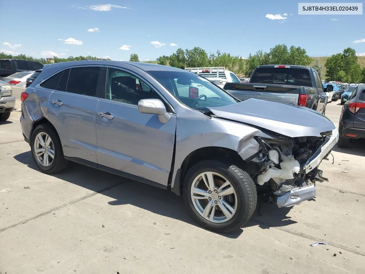 2014 Acura Rdx VIN: 5J8TB4H33EL020439 Lot: 59375034