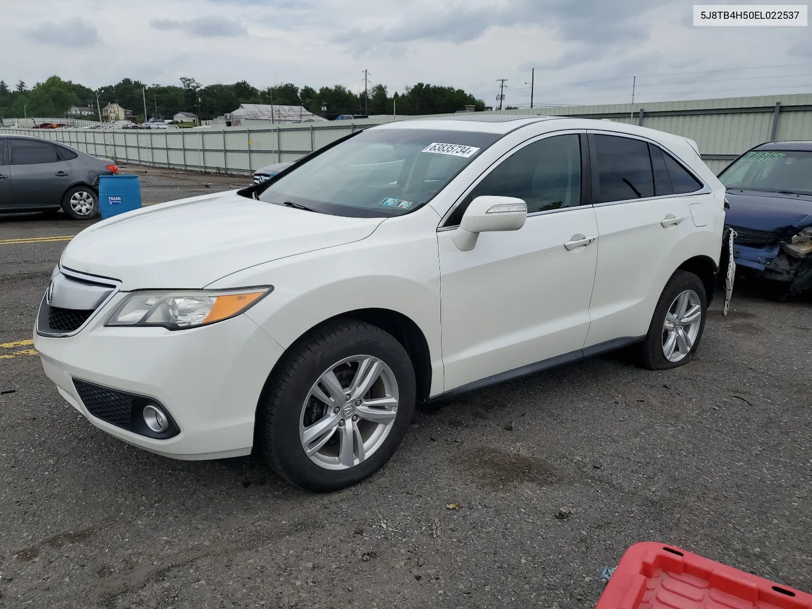 2014 Acura Rdx Technology VIN: 5J8TB4H50EL022537 Lot: 63835734