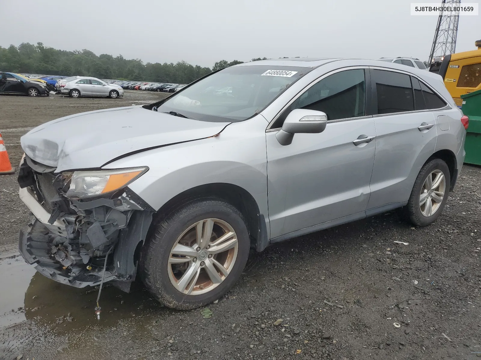 2014 Acura Rdx VIN: 5J8TB4H30EL801659 Lot: 64880054