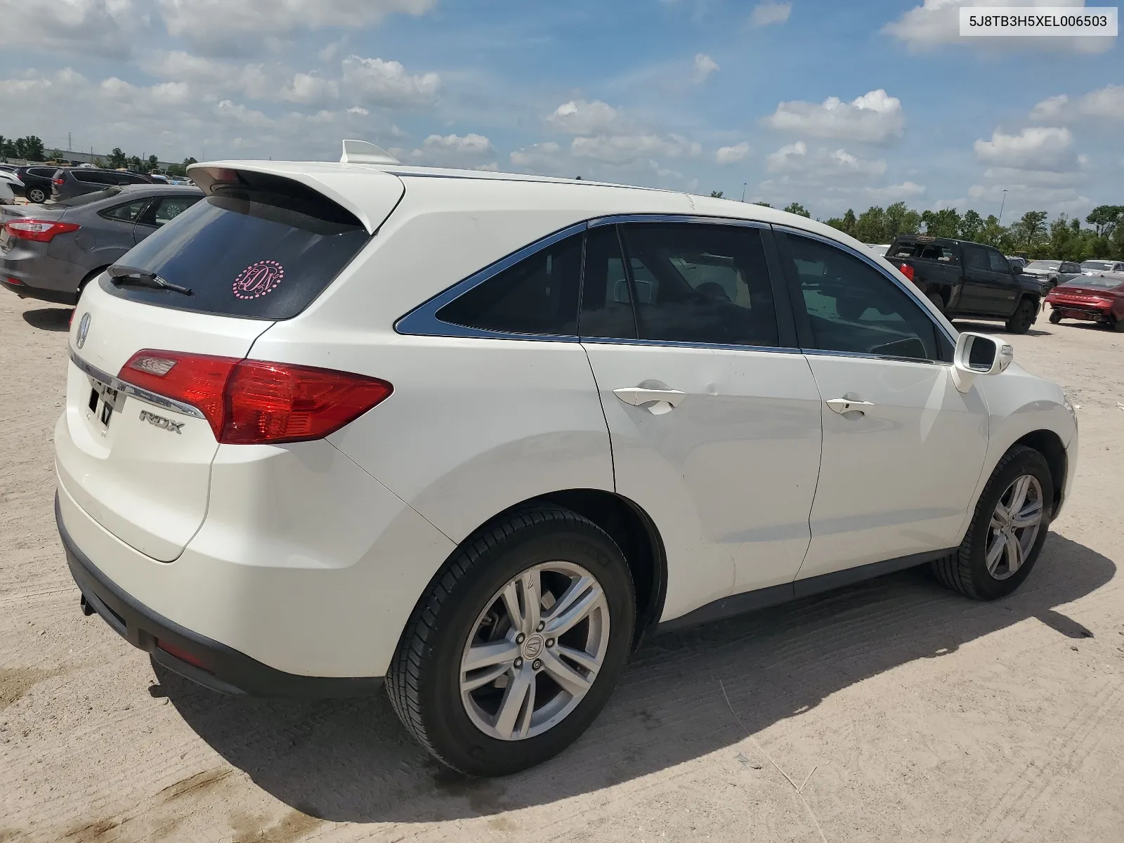 2014 Acura Rdx Technology VIN: 5J8TB3H5XEL006503 Lot: 65848524