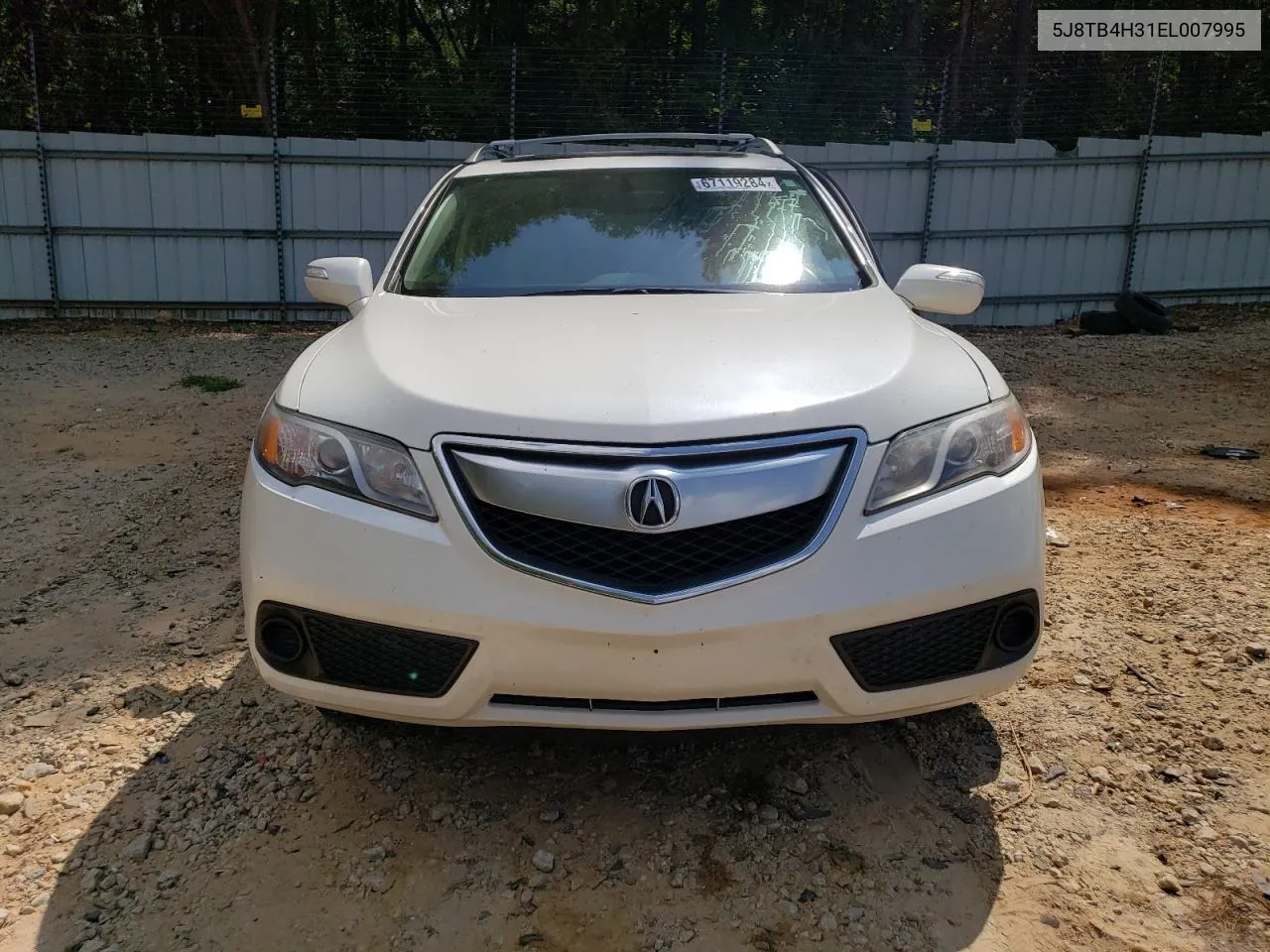 2014 Acura Rdx VIN: 5J8TB4H31EL007995 Lot: 67119284