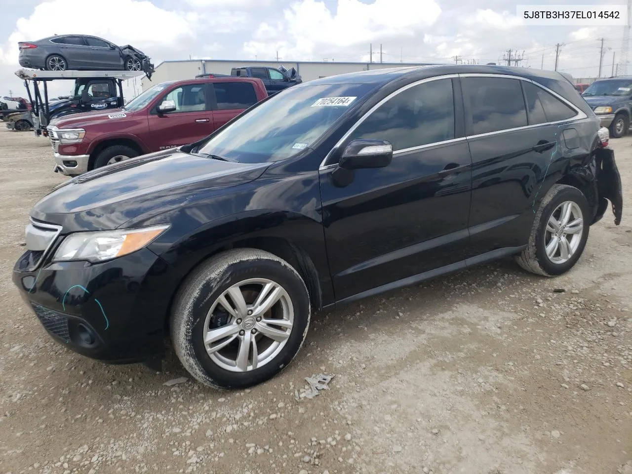 2014 Acura Rdx VIN: 5J8TB3H37EL014542 Lot: 70254164