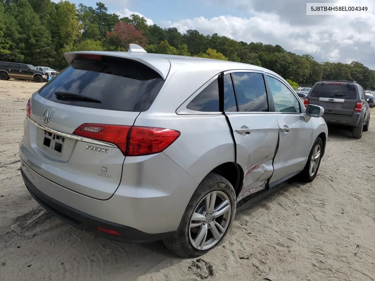 2014 Acura Rdx Technology VIN: 5J8TB4H58EL004349 Lot: 70343144