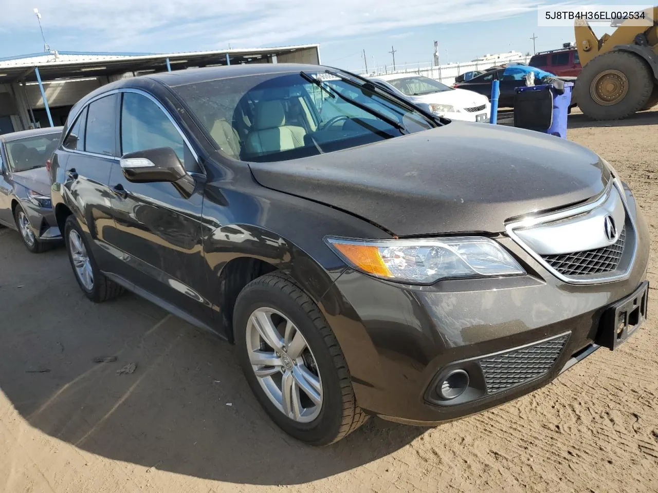 2014 Acura Rdx VIN: 5J8TB4H36EL002534 Lot: 70609234