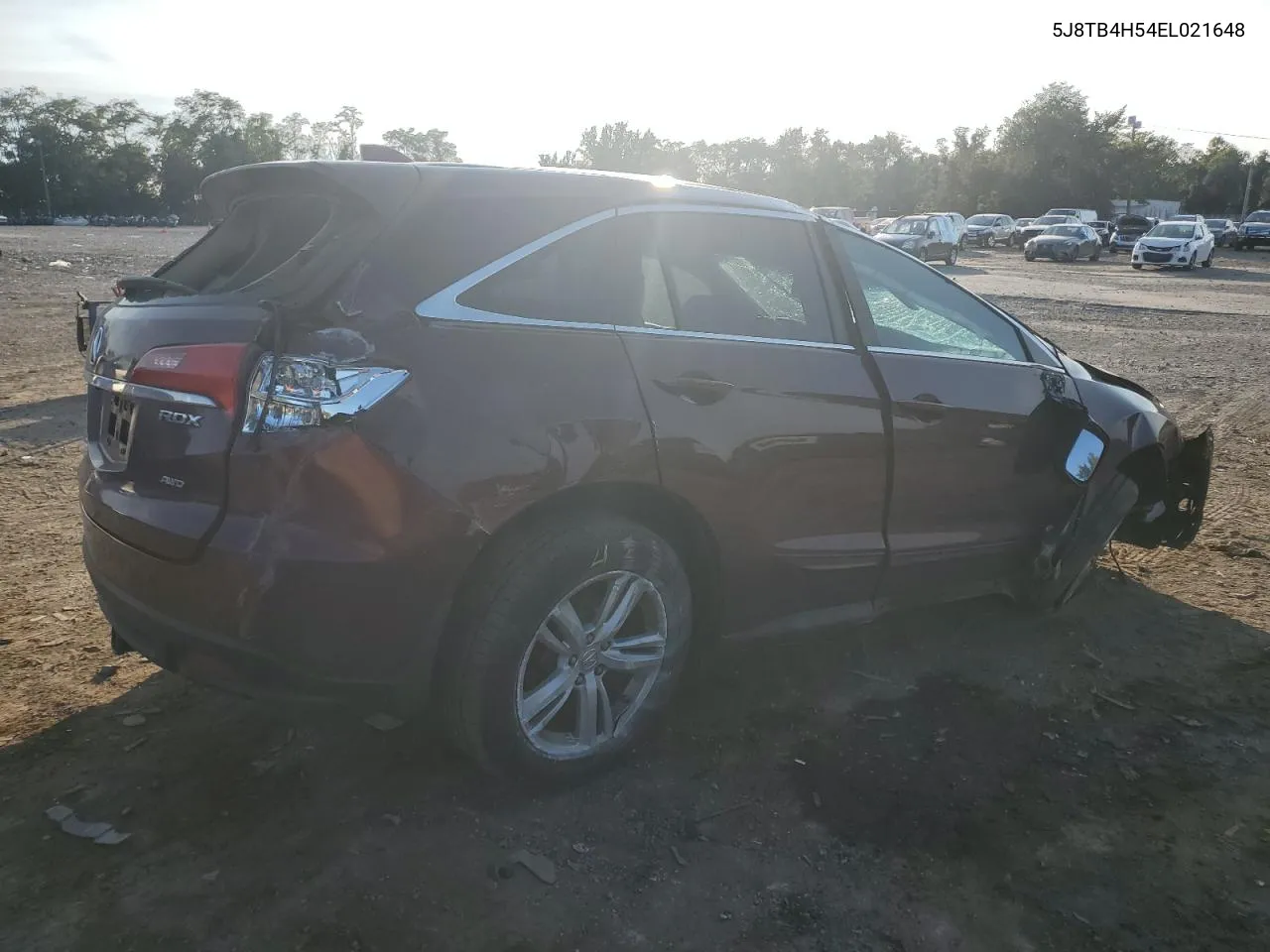 2014 Acura Rdx Technology VIN: 5J8TB4H54EL021648 Lot: 71427224