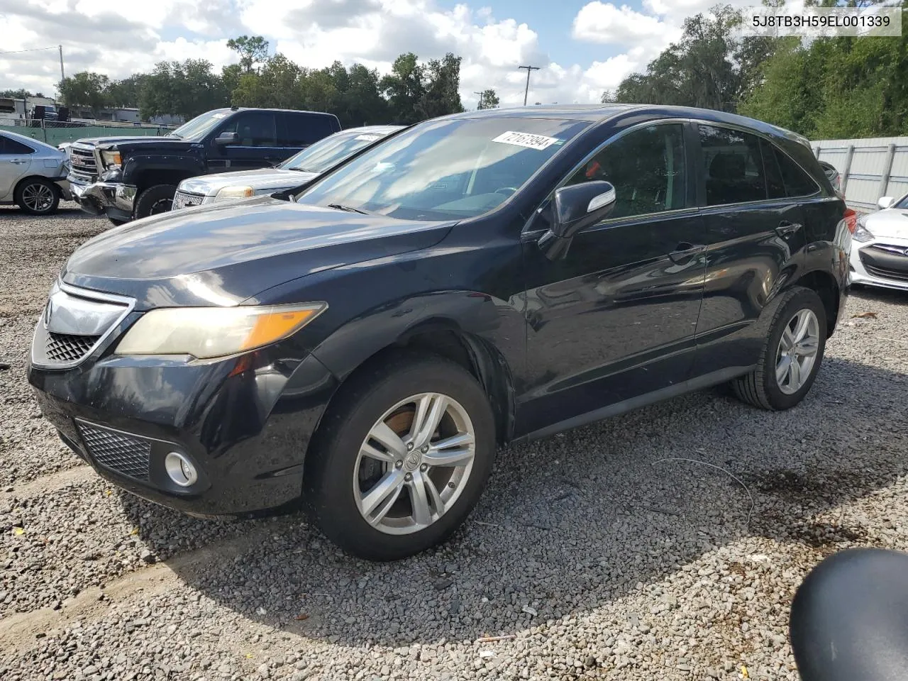 2014 Acura Rdx Technology VIN: 5J8TB3H59EL001339 Lot: 72167994