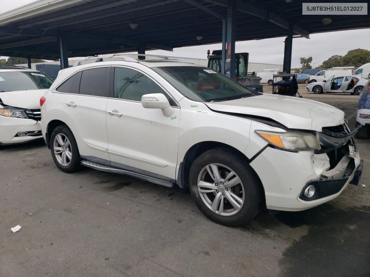 2014 Acura Rdx Technology VIN: 5J8TB3H51EL012027 Lot: 72388564