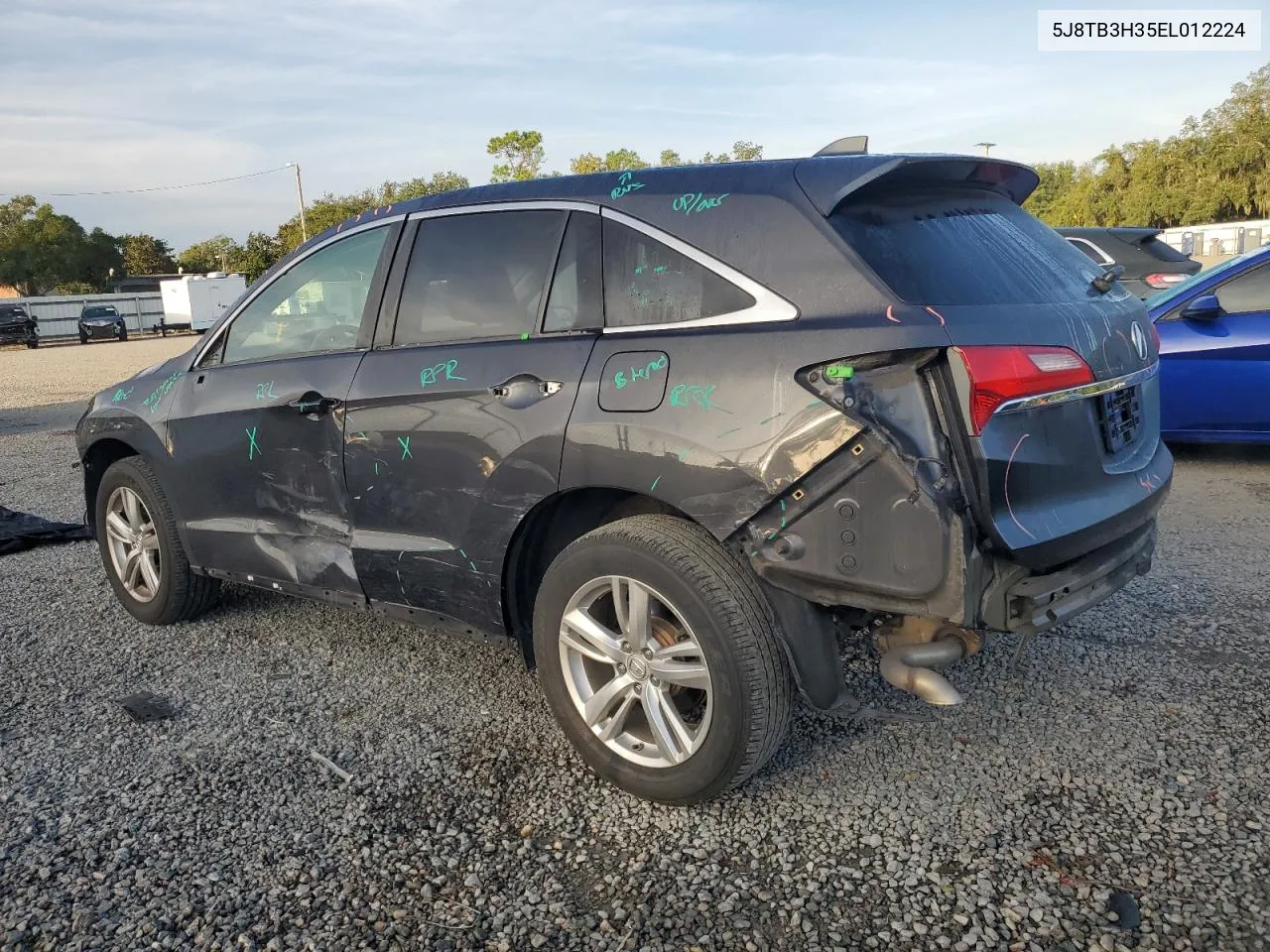 2014 Acura Rdx VIN: 5J8TB3H35EL012224 Lot: 73163254